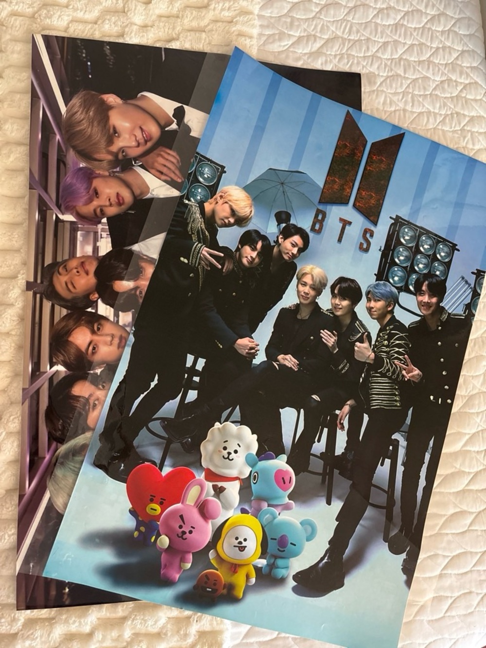 BTS Poster Bundle Lot 22x34 Laminated Love Yourself BT21 Decor